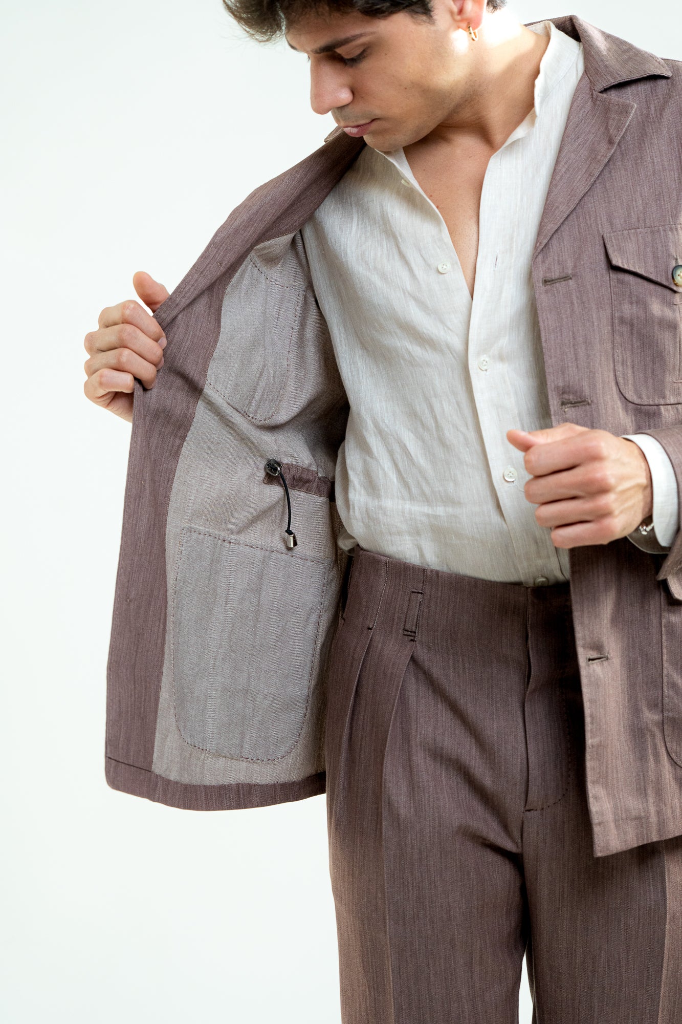 Giacca Safari con coulisse interna