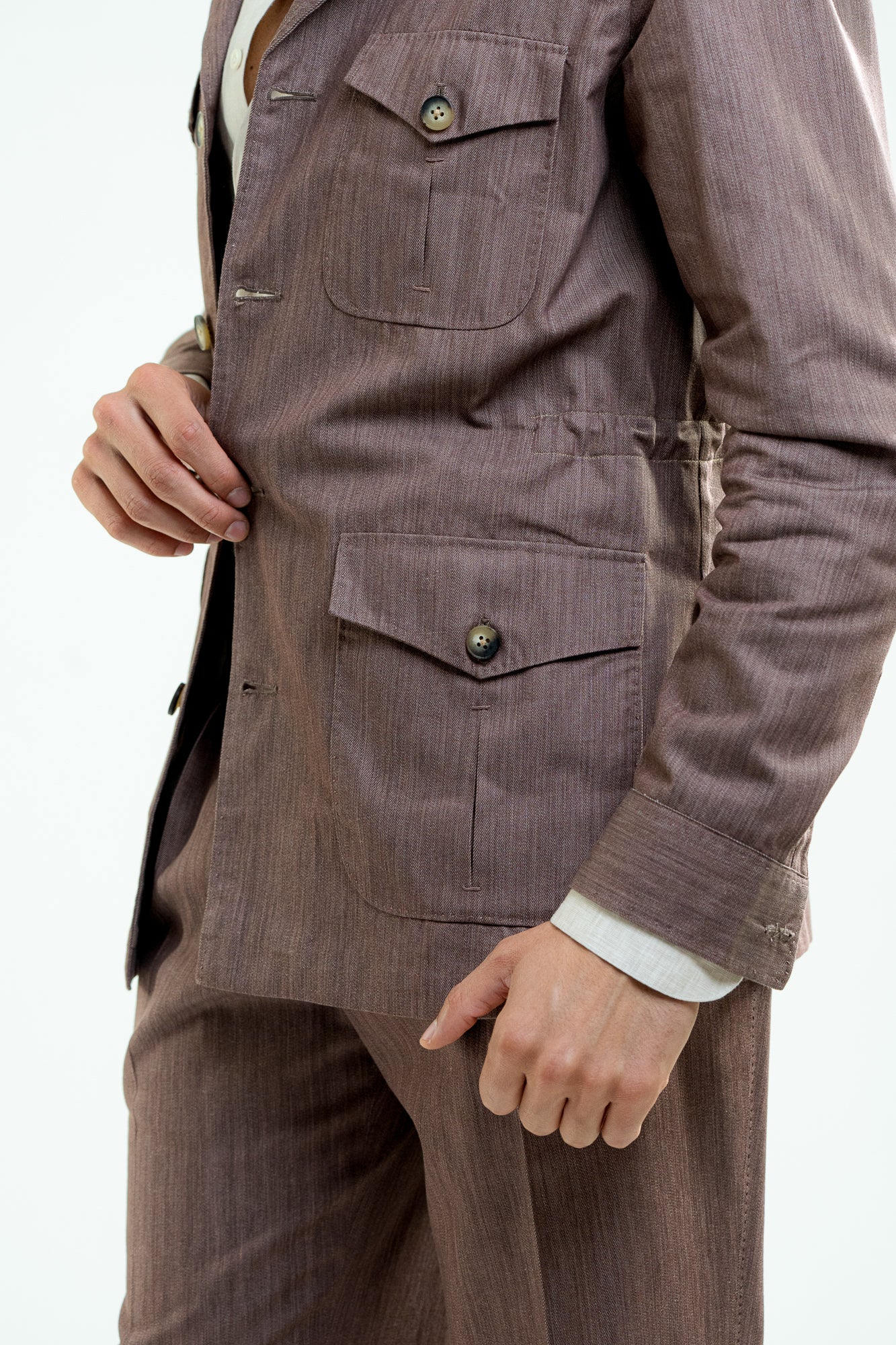 Giacca Safari con coulisse interna