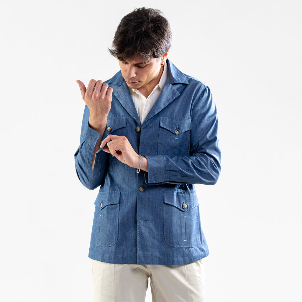 Giacca Safari con coulisse interna