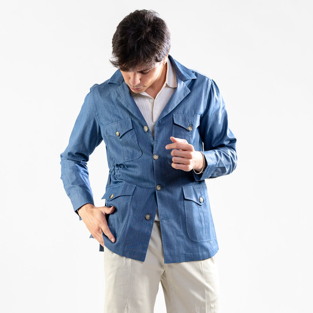 Giacca Safari con coulisse interna
