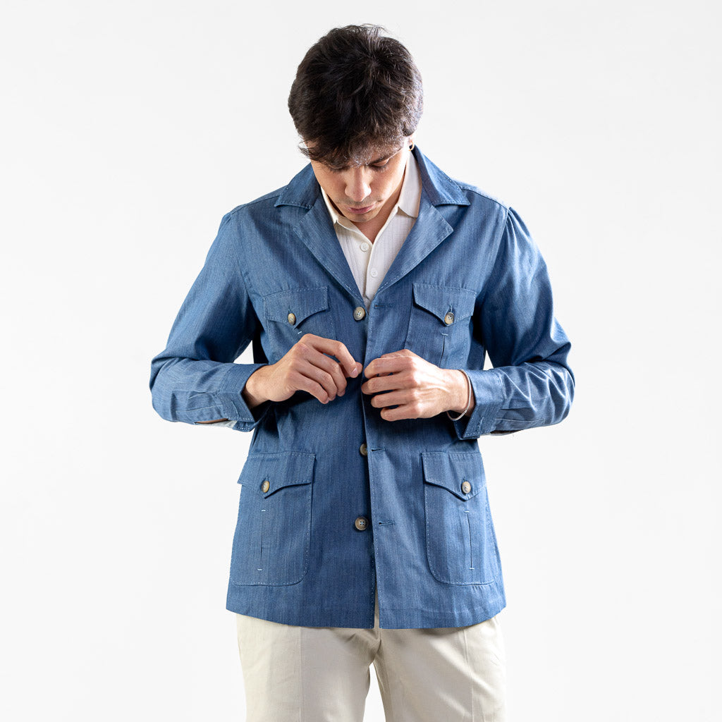Giacca Safari con coulisse interna