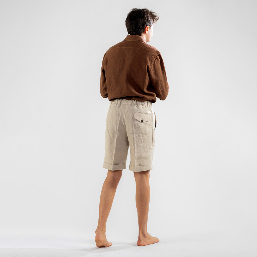 Jogging short senza pinces Lino Irlandese
