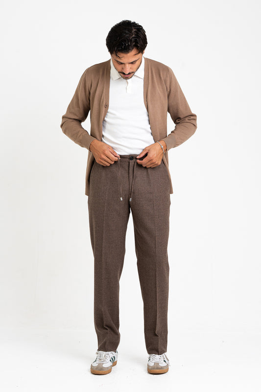 Jogging flanellina senza pinces