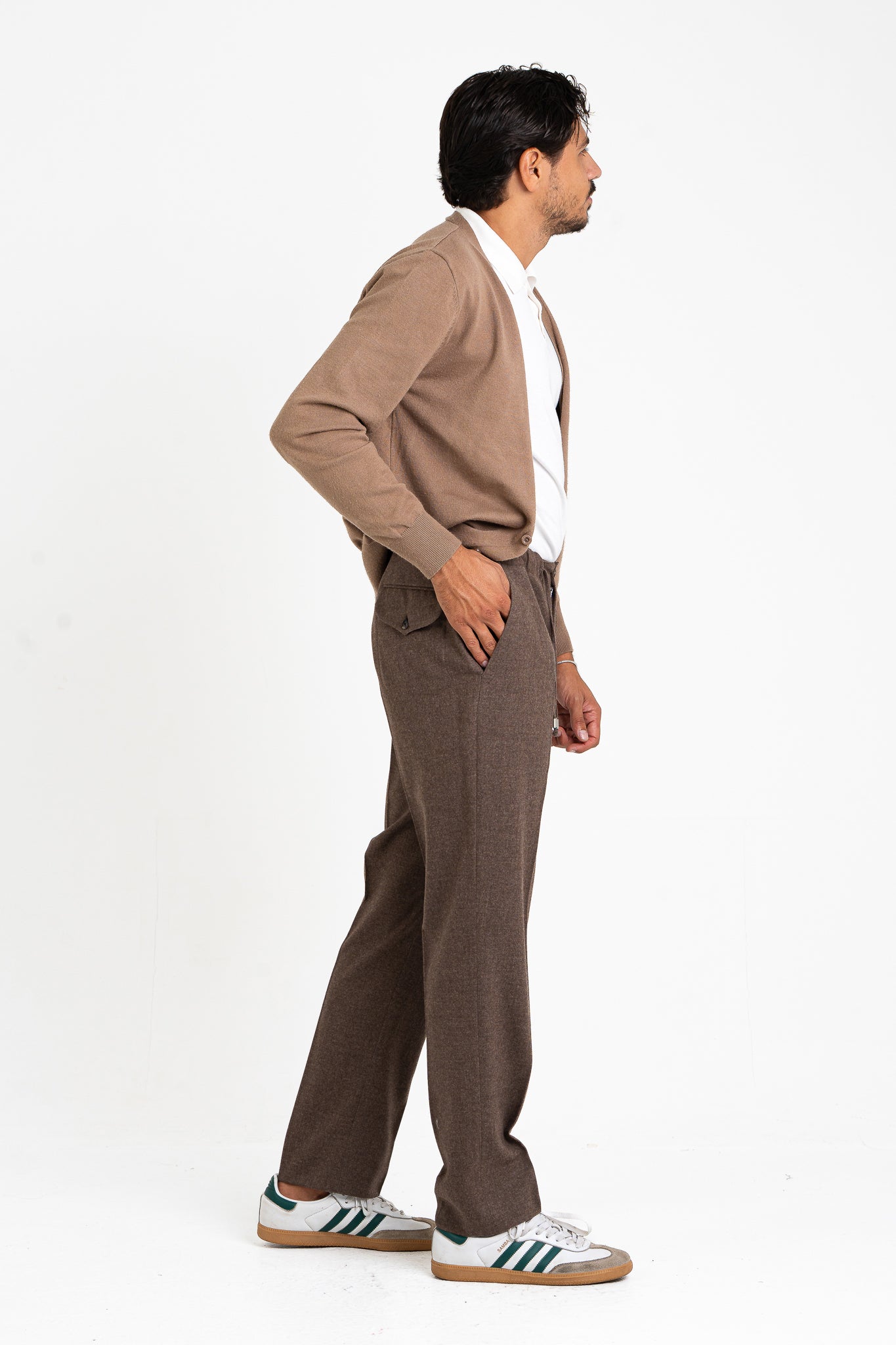 Jogging flanellina senza pinces