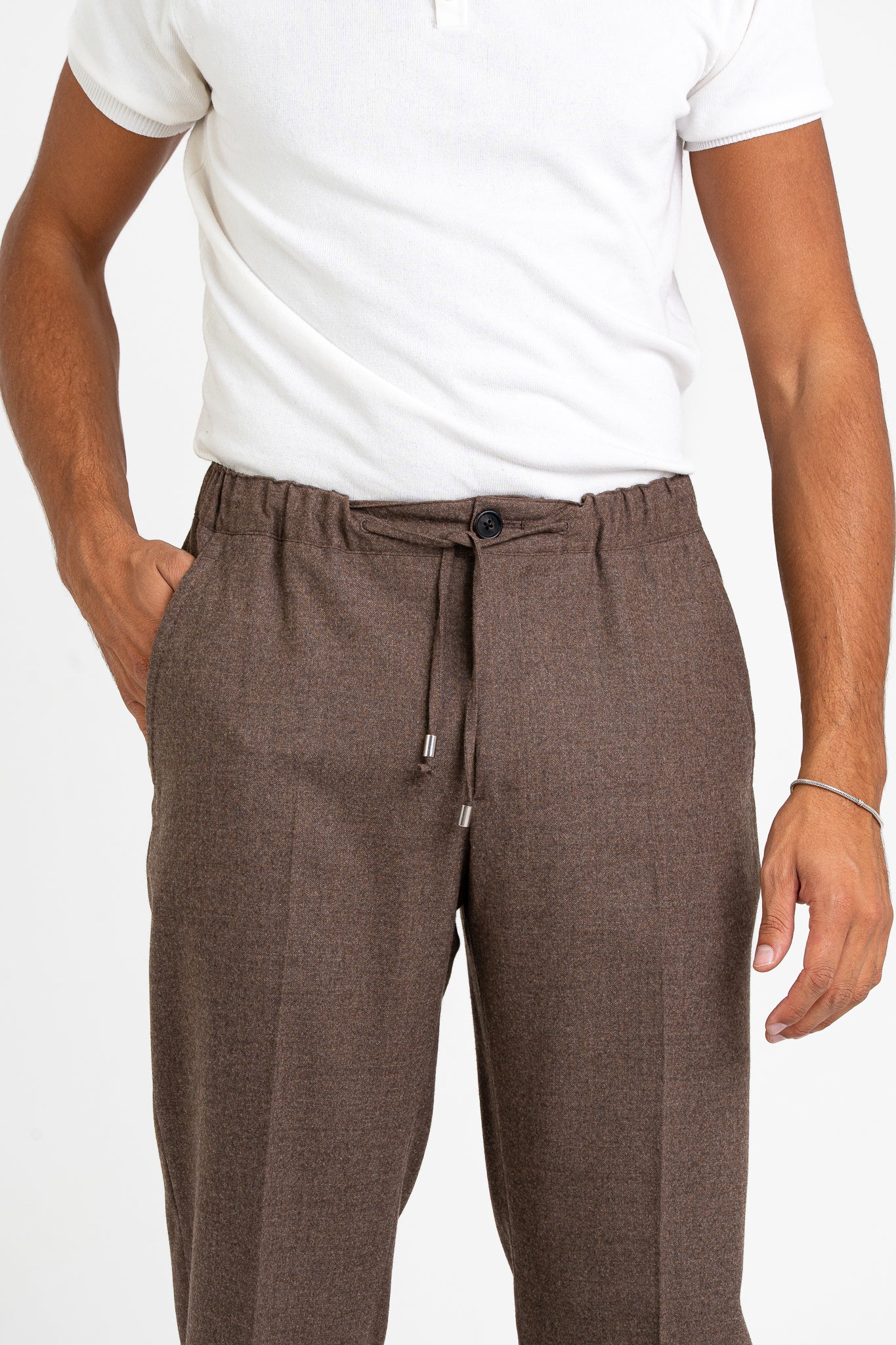 Jogging flanellina senza pinces