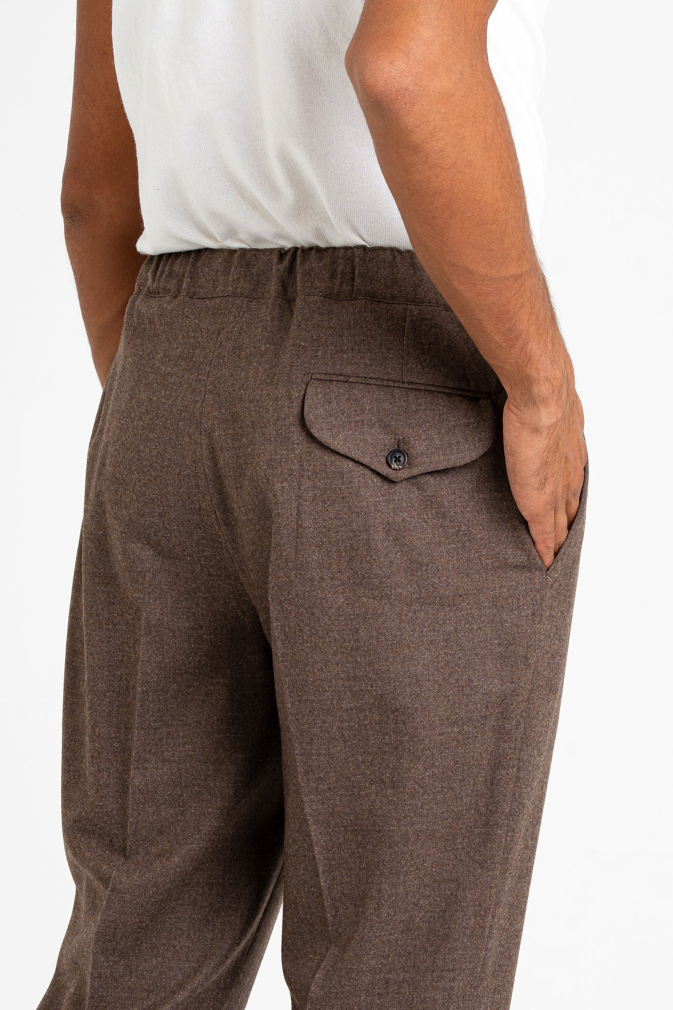 Jogging flanellina senza pinces